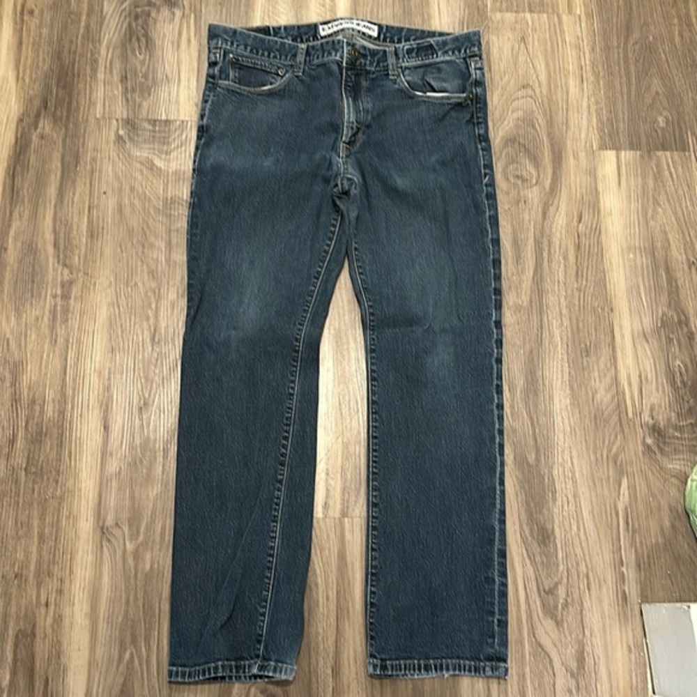 ✨ Express Dark Wash Rocco Slim Fit Straight Leg Jeans 33 x 30